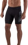 Anthem Athletics Reignite Vale Tudo Shorts Men – MMA Compression Shorts, BJJ, Jiu Jitsu, No Gi, Grappling - Black & Grey - XX-Large