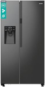 Gorenje NRR9185ESBXL Side by Side Kühl-Gefrier-Kombination Schwarz Edelstahl