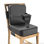 Toddler Booster Seat for Dining Chair,Booster Seat Dining Chair with Extended Straps,2pcs Portable Booster Seat for Table with Safety Buckles,Suitable for Kids Aged 3-12 in Restaurants