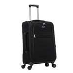 Aerostar Medium 26” Lightweight Softshell Expandable Suitcase, Check in Luggage 4 Wheels with Integrated Combination Lock (Black, 78 litres)