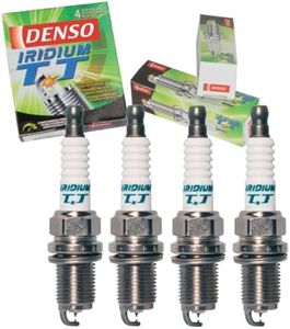 4 pc DENSO Iridium TT Spark Plugs compatible with Honda Civic 1.6L 1.7L 1.8L 2.0L L4 1998-2011