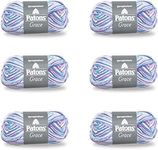 Patons Grace Lavender Yarn - 6 Pack of 1.75oz/50g - Cotton - 3 DK - 136 Yards - Knitting/Crochet