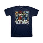 Teenage Mutant Ninja Turtles Men's 4-Panels Ninja Turtles 2014 Movie T-Shirt - Blue - XL