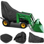 Tractors Cover LP95637 for John Deere 2320 2520 2720 3120 3320 3520 3720 3203 4105 Compact Utility Tractors (Large) Series Cover Waterproof Heavy Duty Durable 330D-polyester oxford,Black