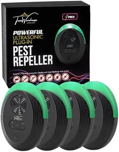 Townwarehouse Powerful Ultrasonic Pest Repeller - The perfect Rat Repellent and Insect Repellent Plug In solution - Works for All Types of Pests - Super wide coverage - 5 Working modes - Non Toxic