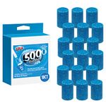 500 Brushes Blue Toilet Bowl Cleanser Tablet Refills | 18 Count | Replacement Toilet Bowl Cleaner Tablets | Long Lasting | Each Tablet Lasts Up to 4 Months