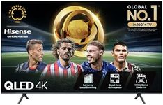Hisense 85 Inch 144Hz 4K QLED Smart Gaming TV 85E7NQTUK PRO - Full Array Local Dimming, Dolby Vision Atmos, Freesync, Subwoofer, Vidaa OS with Freely, Youtube, Netflix and Disney+ (2024 Model)