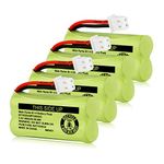 iMah BT183342/BT283342 2.4V 400mAh Ni-MH Battery Pack, Also Compatible with AT&T VTech Cordless Phone Batteries BT183342/BT283342 BT166342/BT266342 BT162342/BT262342 2SN-AAA40H-S-X2, Pack of 4