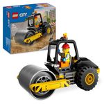 LEGO City Construction Steamroller, Vehicle Toy for Boys, Girls & Kids aged 5 Plus Years Old, Model Truck Building Set with a Worker Minifigure, Engineering Toys, Small Birthday Gift Idea 60401