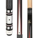 ASKA Poker Cards and Dice Billiard Pool Cue, 58" Hard Rock Canadian Maple, 13mm Hard Tip (Spades, 21-Ounce)