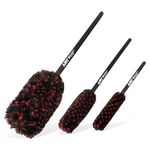 ABN Wheel Woolies Wheel Brushes Kit (3 Brushes) Scratchless Brushes for Rims