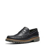 Donald Pliner Men's Joe Tumbled Calf Loafer, Navy, 11