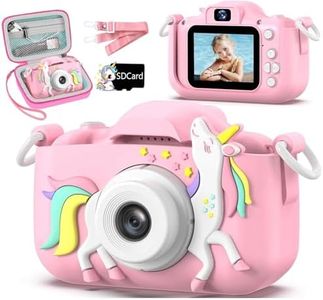 Caddle & Toes Unicorn Kids HD Digital Camera for Selfie & Video Recording with Dual Camera, 4GB SD Card, Carry Bag Included, 2.0" Screen | Fun Games | Birthday Gift for Girls & Boys Age 4-8 Years