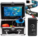 MTCHAVNO 7" IPS Underwater Fishing Camera with DVR & 32GB,10000mAh Fish Finder IP68 Waterproof,LED+IR Night Vision 30M Cable Depth,1200TVL HD Fishing Camera for Ice Fishing Lake Fishing