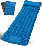 BITIWEND Sleeping Pad Ultralight Inflatable Camping Mat Self Inflating 200x68cm Built-in Foot Pump Camping Mattress Portable Air Bed Waterproof Compact 30x12cm for Backpacking, Hiking, Beach, Tent