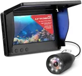 Pyle 4.3'' Portable LCD Monitor Underwater Fishing Camera, 1000TVL Camera with 12pcs Infrared Lights, Equipped with Carrying Case Black