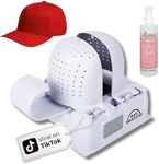 Danyco Adjustable Hat Shaper Machine with Stiffening Spray - Baseball Cap Shaper - Care Tool for Caps, Snapbacks, Fitted Hats - Fan Drying Tech for Shape Restoration & Preservation - Hat Gifts for Men