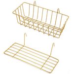 GBYAN Basket Straight Shelf for Gird Board Wall organizer Wall Grid Accessories for Home and Kitchen, 2Pack