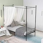 Weehom Metal Canopy Bed Frame Platf