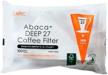 Cafec Abaca+ Deep 27 Coffee Filter (Pack of 100)