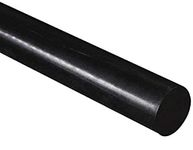 HDPE High Density Polyethylene Round Rod, Black 50mm Diameter x 300mm Long Grade A PE 500