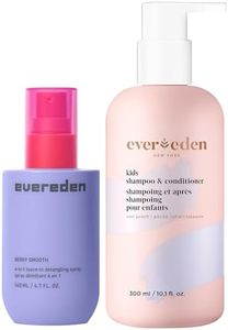 Evereden Kids Hair Set: 4-in-1 Leave-In Hair Detangling Spray & Shampo and Conditioner 2-in-1 | Detangle, Moisturize & Strengthen | Gentle, Easy Hair Care for Kids Daily Routine