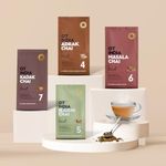 OT India Trial Pack - Adrak Chai, Elaichi Chai, Masala Chai & Kadak Chai | Natural, Healthy, Energizing Tea (200 gm x Pack of 4)