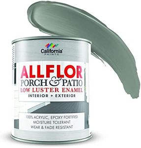 ALLFLOR California Paints Porch, Patio, Floor Paint (1 Quart (Pack of 1), Light Gray)