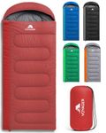 Voyager Sleeping Bag for Adults – Lightweight & Compact, Waterproof, 3-4 Season Warm & Cold Weather, Machine Washable, Ideal for Camping, Hiking & Backpacking, 220x30x80cm