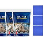 Pet Friendly Ice Melt, Snow Melting, Concrete & Driveway Safe, Fast-Acting Ice Dissolver for Walkways, Patios, Steps (Multicolor-B)