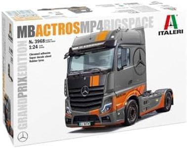 Italeri 3968 1:24 Mercedes-Benz A. MP4 BigSpace GP E. - Kit, Model Standing, Crafts, Hobby, Gluing, Plastic kit, True to Detail, Multicolor