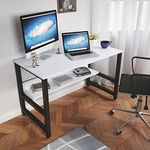 LAD Workspaces® - Ichiban Mini - 2 Tier Engineered Wood Study Table, Laptop, Computer Table Desk for Home & Office White