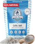 Celtic Blue Celtic Sea Salt 500g | 100% Unrefined Coarse Celtic Sea Salt | 82+ Essential Minerals & Nutrients | Light Grey Celtic Salt | Traditionally Hand Harvested from Guérande, France