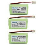 3 Pack 2.4V 1600mAh Cordless Phone Battery for Vtech BT175242 BT275242 Sony BP-T50 BPT50 Presidian 43271 43-271 Empire CPB-472J CPB472J AT&T 50 91301