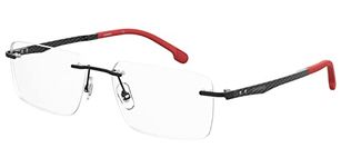 Carrera Rectangle Rimless Black Frame - 1037580035517