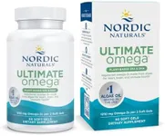 Nordic Naturals Plant Based Ultimate Omega, Lemon Flavor - 60 Vegetarian Soft Gels - 1210 mg Omega-3 - Vegan EPA and DHA - Supplement Made from Algae - Brain & Heart Support - Non-GMO - 30 Servings