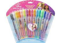 Disney Princess 16 Piece Glitter Pen Body Art Set, Glittery and Bright Colors, Ages 3+, By Townley Girl