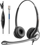 Wantek Wired Phone Headset with Microphone Noise Cancelling, RJ9 Telephone Headsets Compatible with Cisco IP Phones 6851 7821 7841 7861 7940 7942 7945 7962 7965 8811 8841 8845 8851 8865 8961 9971