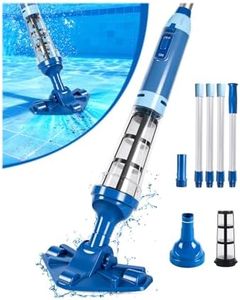 LanOcean 2026 Upgraded Powerful Hot Tub Vacuum Cordless, 15.8 Gals/Min Spa Vacuum for Hot Tub, Handheld Pool Vacuum Cleaner with Water Sensor, Small Pool Vacuum Rechargeable -90 Mins Running Time-Blue