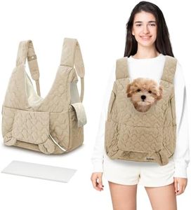 JourCraf Pet Carrier Backpack, Adjustable Pet Front Cat Dog Carrier Backpack Travel Bag for Small Medium Dogs Cats and Rabbits, Safety Strap with Removable Bottom Plate for Camping Hiking Traveling