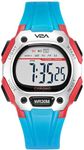 V2A Digital Watch for Boys,Kids Between 4 to 14 Years of Age Multi-Functional 30 M Waterproof Digital Sports Resin Watches for Boys | Digital Watch for Girls Age 4 5 6 7 8 9 (Red Case and Blue Band)