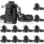 Locmeo 10 Pieces Walkie Talkies Holder Molle Radio Holder Radio Holster Pouch for Duty Belt Firefighter Universal Radio Strap and Holder Two Way Radio Cases for Duty Belt Firefighter Police