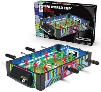 EastPoint Tabletop LED Foosball Table - Multi-Color, 2 Players - LED Light-Up Playfield & Soccer Toys - Fast-Paced Head-to-Head Play & Sports Games - Compact Space-Saving Design & Soccer Gift