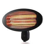 DONYER POWER Wall Mounted Electric Patio Heater Ceiling Mount Quartz Heater