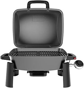 Nexgrill 1-Burner Portable Propane Gas Grill, 10,000 BTUs, Perfect for Camping, Outdoor Cooking & Grilling, Tailgating, Patio, Garden, Premium Build and Style, Dark Grey & Black, 820-BC002