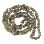 Crystu Natural Labradorite Mala/Necklace Crystal Stone Chip Bead Mala for Reiki Healing & Crystal Healing Stons (Color : Green)