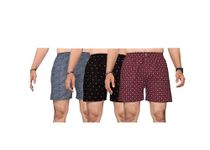 KLOSIA Men's Cotton Printed Regular Boxer Shorts