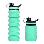 HYDRATE Bottles 27oz Collapsible Water Bottle - Silicone Foldable Water Bottle - BPA Free, Portable, and Lightweight Design - Ideal for Indoor, Outdoor, Travel, Office - Practical, Fast, Leak-Proof