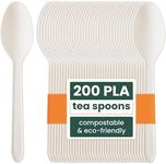 HAAGO 200 PLA Teaspoons Biodegradab