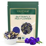 VAHDAM, Butterfly Pea Flower Tea (1.7oz) +100 Cups, Delicate & Earthy | Vacuum Sealed for Freshness | Butterfly Pea Flower Loose Leaf Tea | Brew Iced Tea, Cooking, Mocktails & Cocktails